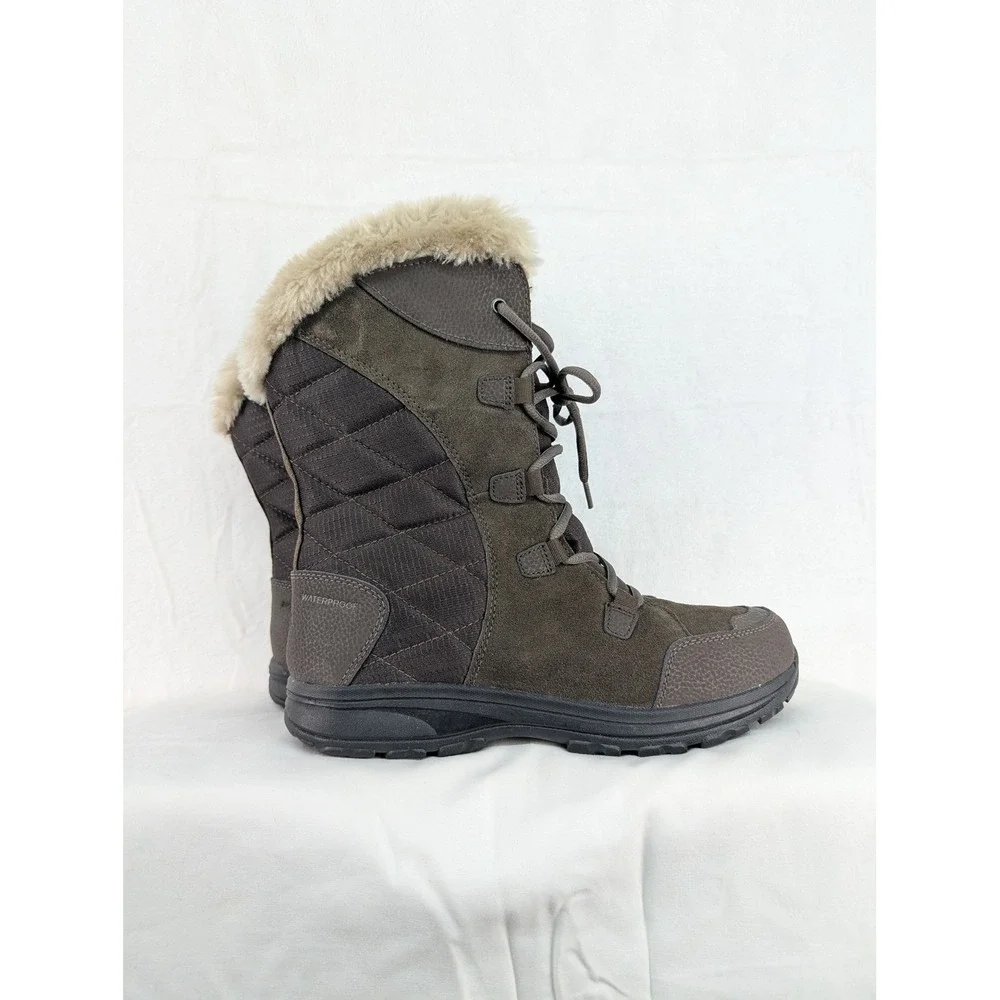 Columbia Minx Mid II Omni-Heat Waterproof Winter Boots‎ Brown Womens 10